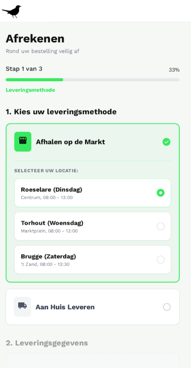 Het Merelhof checkout proces